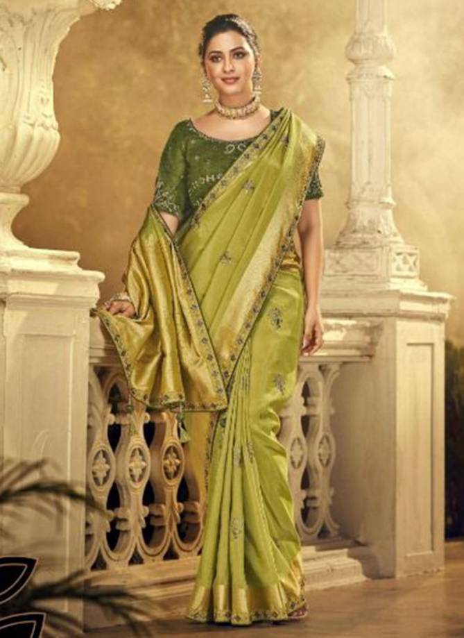 PRERANA Heavy Silk Wedding Wear Latest Fancy Designer Saree Collection